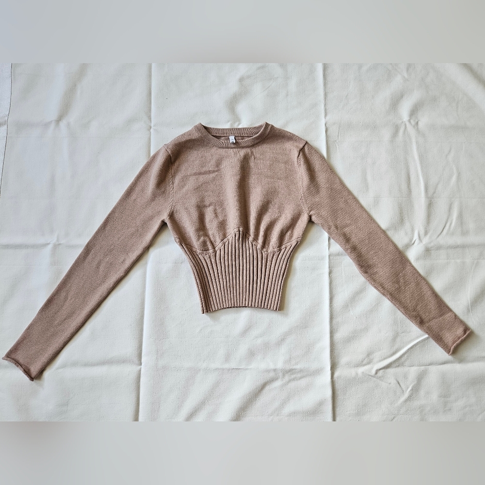 Light Brown Croppse Sweater